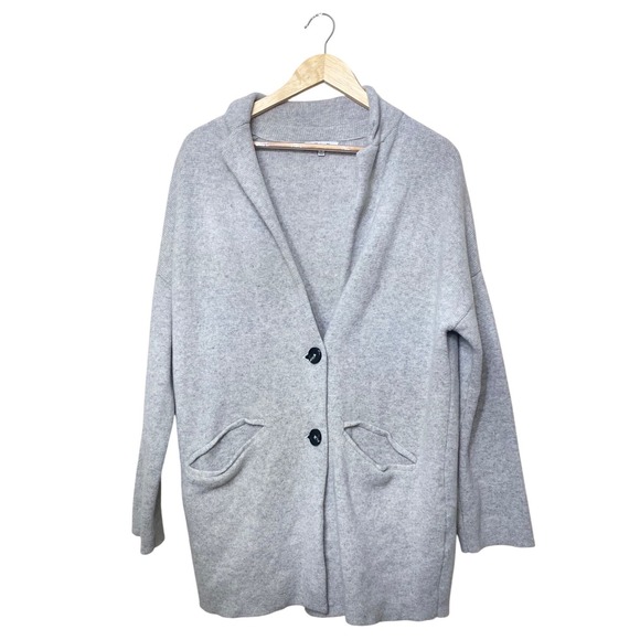 Madewell Sweaters - Madewell Kent Cardigan Sweater Womens Small Heather Grey 100% Merino Wool